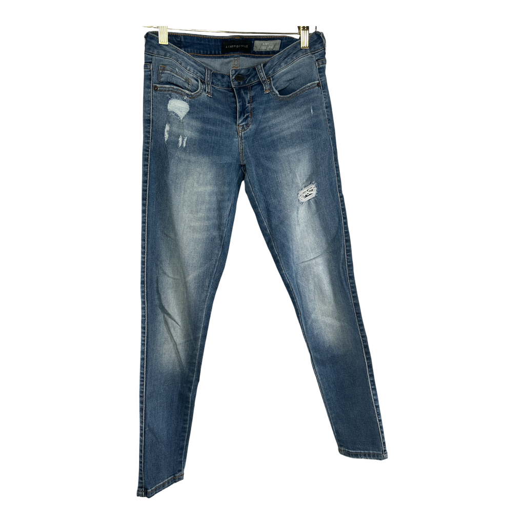 Aeropostale- Ankle Jeggings Distressed Sz 2